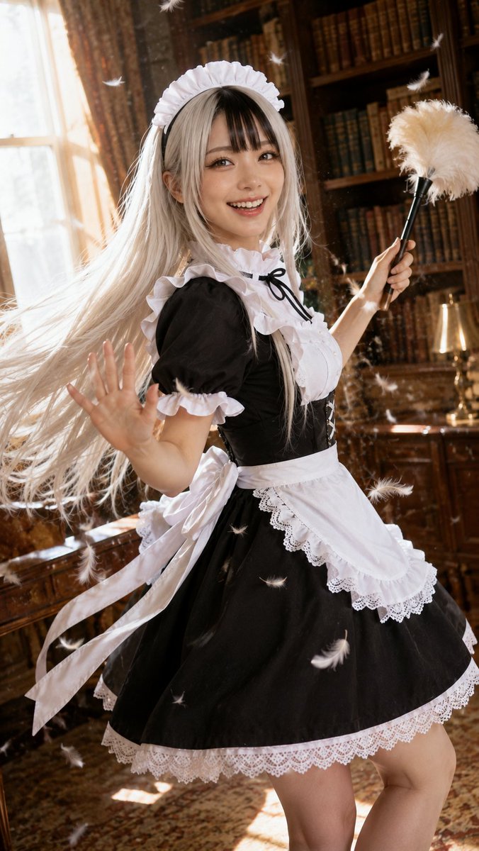 FANZACharaChatX's tweet photo. 真衣にメイド服を着させてみた。
#真衣 #stipop https://t.co/4pI9jIDhY3