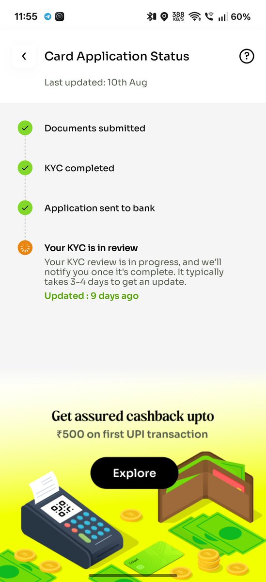 NagaBanala's tweet photo. Hi, team, i applied for the kiwi CC almost 10 days ago still no update and i DM multiple times no reply yet, will you guys are there first of all are not? What is going on regarding application and status no updates? @YESBANK
@GoKiwiNow https://t.co/IvhfH3Sx73