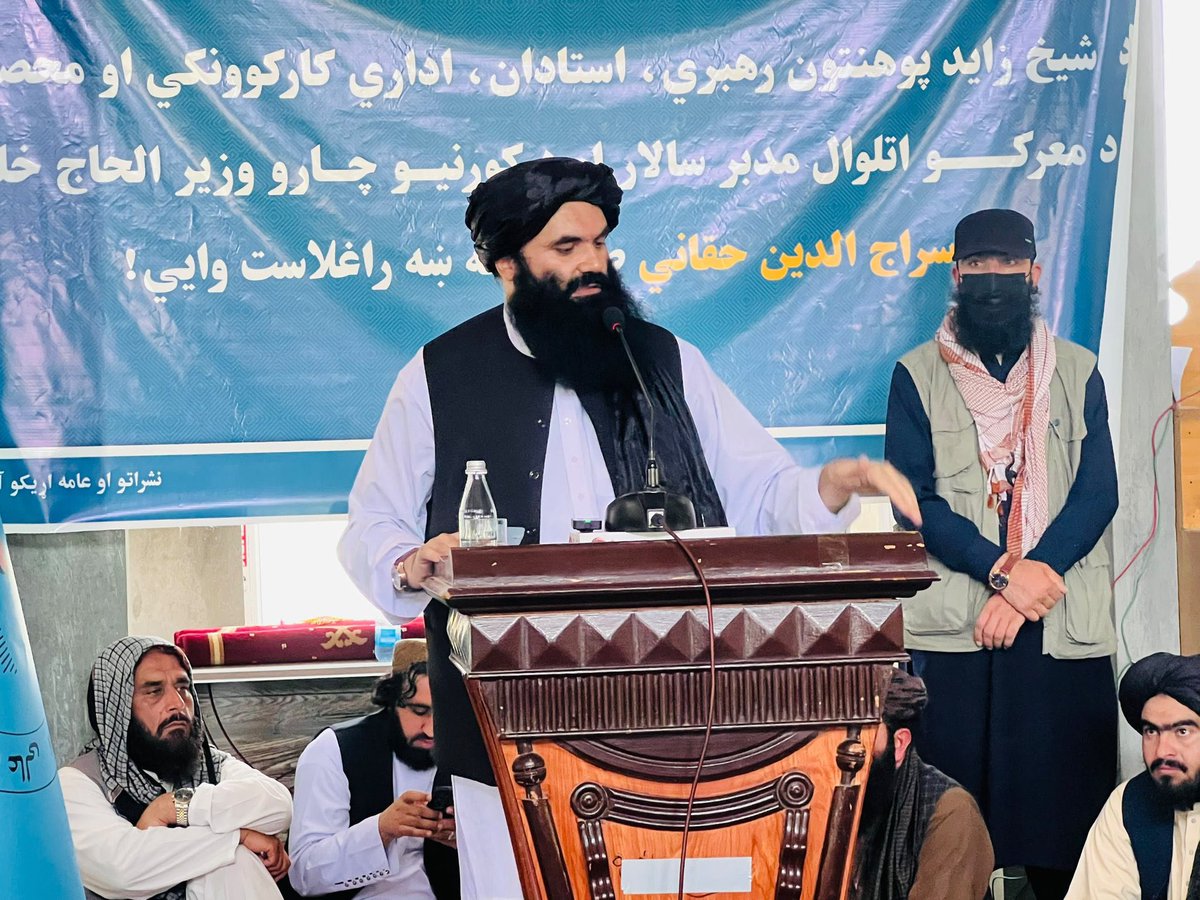 MJalalAf's tweet photo. Students are the country’s greatest asset.” Addressing Sheikh Zayed University students in Khost, Khalifa Sirajuddin Haqqani pledged full support for education, research &amp; innovation, calling students the driving force behind Afghanistan’s progress and self-reliance. https://t.co/CmZP6AJ8fG