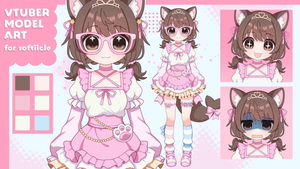 taikopath's tweet photo. VTUBER MODEL ART RAFFLE 🩷🍦
I finally got around to doing one of these~
For practice, I’m giving away a free model art slot (with 2 extra expressions) to one lucky person!
To enter:
- Like + RT
Ends 21/9/26 https://t.co/AMi6wdMIUi