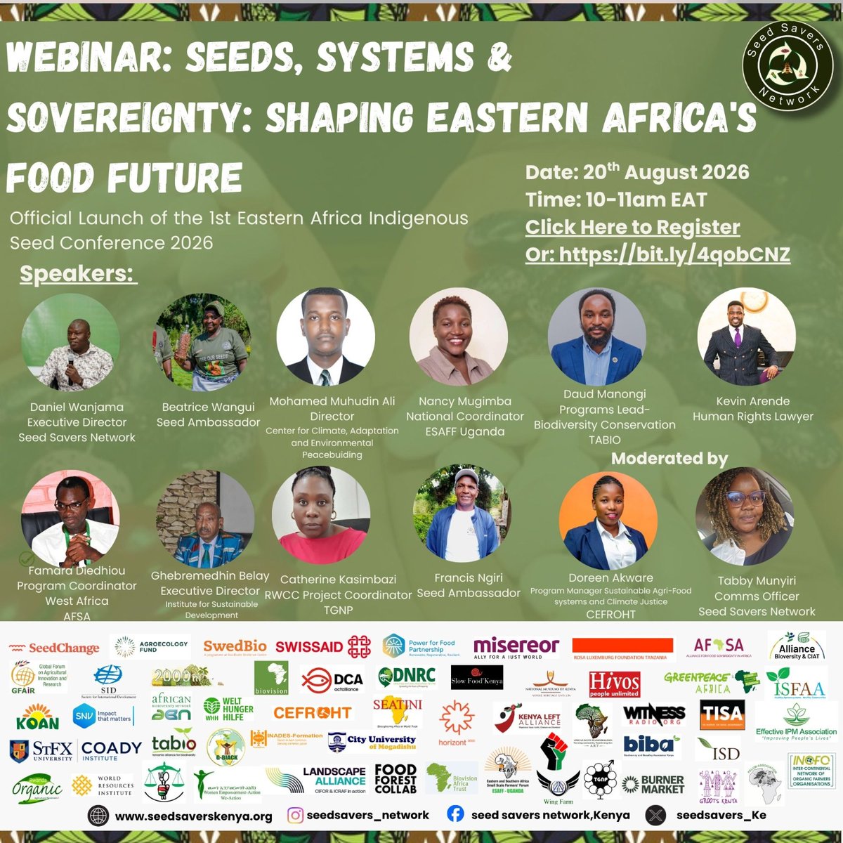 witness_radio's tweet photo. Indigenous seeds and breeds have fed communities for years. Now they are under threat. This is why the 1st EA Indigenous Seed Conference 2026 matters. Join the Launch: Today at 10–11 a.m. EAT. Listen live on: https://t.co/qJv8b4OQ0Z #IndigenousSeedsEA2026 #SeedSovereignty https://t.co/VlCNPnXBXF