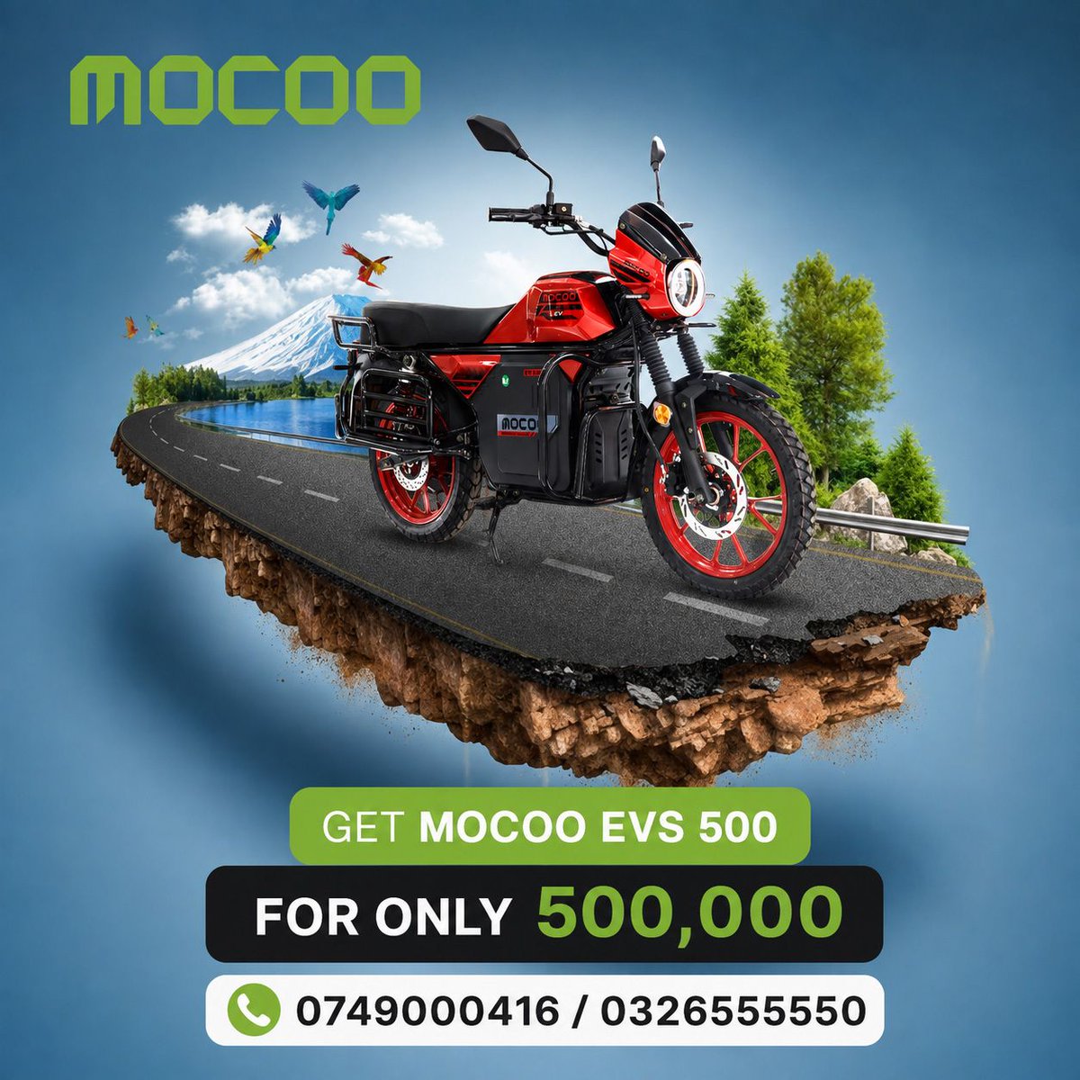 MocooUg2025's tweet photo. Discover the Strongest African Motorcycles Mocoo evs500.
Find us in Bugolobi Industrial Area.
#Mocooev
#Greenmobilitysolutions
#Emotorcycles
#Bodaboda https://t.co/nsV46WoW58