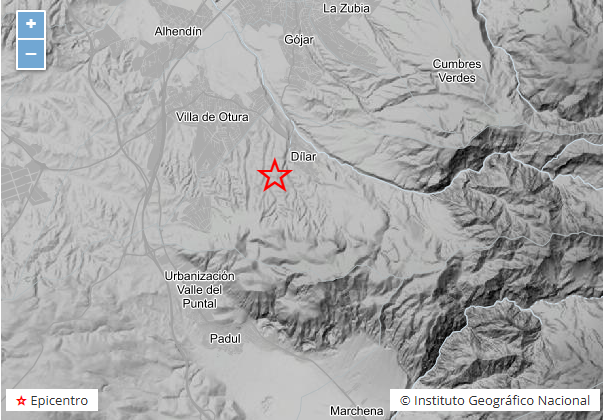 IGNSpain's tweet photo. 🤔 ¿Has sentido el #terremoto de magnitud 3.4mbLg en el suroeste de #Dílar (#Granada)?

➡️ 20/08/2026 a las 02:15:31 (hora local)

📝 Si lo has sentido, por favor, rellena el siguiente formulario
👉🏼 https://t.co/Rq6kPqxo6p

ℹ️ Consulta los datos del terremoto 
 👉🏼 https://t.co/FPVubLpAO9

#IGNSpain #CNIG #Terremotos #Sismología #Sismicidad #Geofísica #Earthquake @E112Andalucia @transportesgob