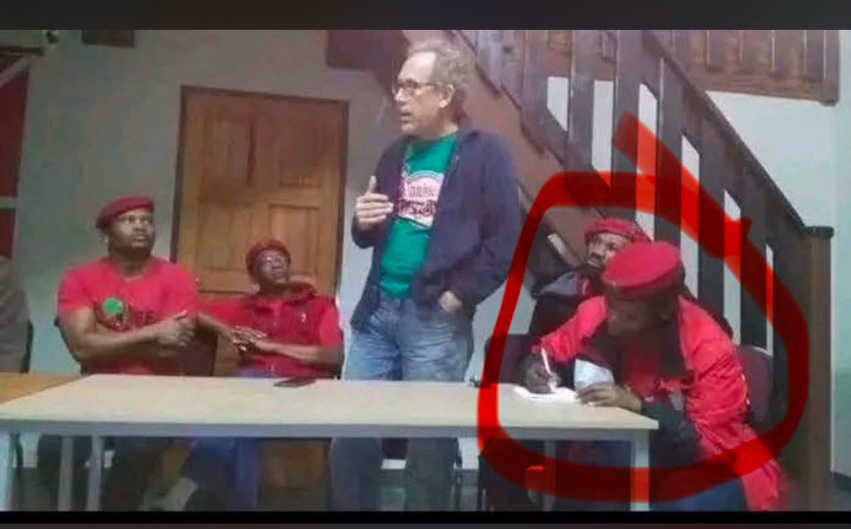 under3_5's tweet photo. @NalediChirwa You were campaigning but a white man had the stage while you apes were taking notes😂😂😂😂😂 what type of campaigning is that😂 https://t.co/jH8oXIp2UX