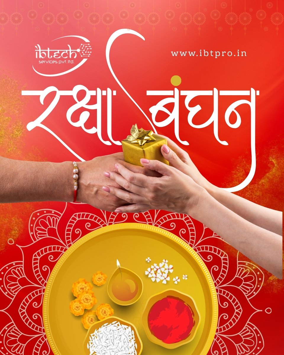 BlockchainIbt's tweet photo. 🎁 Happy Raksha Bandhan!

Celebrating the bond of love, trust, and protection. Wishing you and your family happiness, prosperity, and success.

— Team IB Tech Services Pvt. Ltd.

🌐 https://t.co/Tg3AxtwseL

#HappyRakshaBandhan #Rakhi #IBTechServices #FestivalWishes https://t.co/43L0tnV1dG