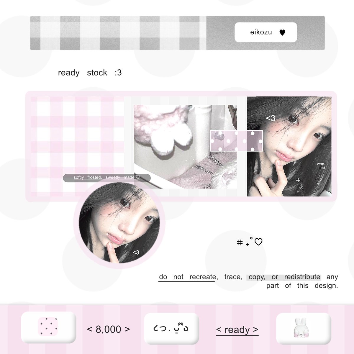 eikozu's tweet photo. hi :3 kenalan sama ( komichi ) yuk, calon template layout yang akan di sell nanti. jika ada yg kurang aman mohon dm ei ya terimakasih 

layout wonhee yuha dan anna ufs 8,000 #zonauang https://t.co/HMZogTiDxi
