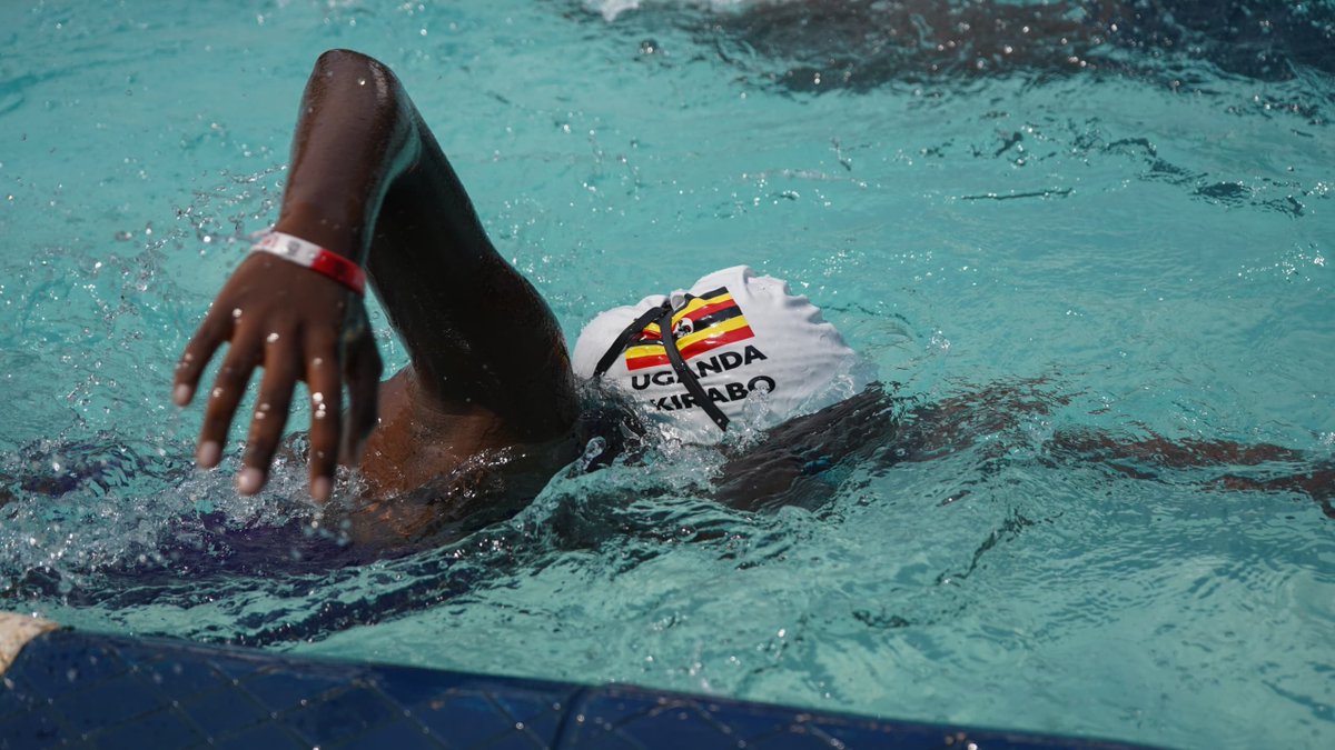 USSSAOnline's tweet photo. Uganda’s Swimming Team has completed its warmup ahead of the preliminaries at Morogoro International School, Tanzania.

#FEASSAGames2026 https://t.co/7STvJQTCai