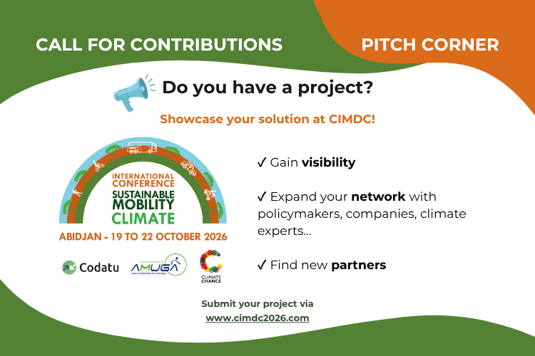 ClimateChance's tweet photo. 🌍 A project for climate action in Africa?

🎤 Present it in 15 min at the #CIMDC2026 Pitch Corner, in front of climate stakeholders.

📍 Abidjan | 19–21 Oct. 2026
📅 Deadline: 16 Sept
👉 Submit your project: https://t.co/lvJKCodmpn

#CIMDC2026 #ClimateChance #ClimateAction https://t.co/VHOJA08VUC