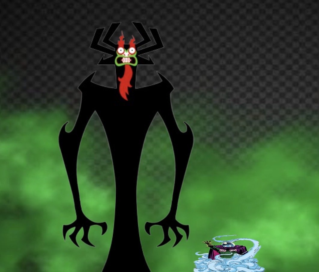 ShogunOSorrow's tweet photo. Why fight when two masters of deception such as ourselves can be of great value to one another. Join me and I, Aku the Shogun of Sorrow, shall increase your powers to lengths that would make gods envious! In return I only ask for your assistance in dealing with a minor problem. https://t.co/e5cqndF7YT