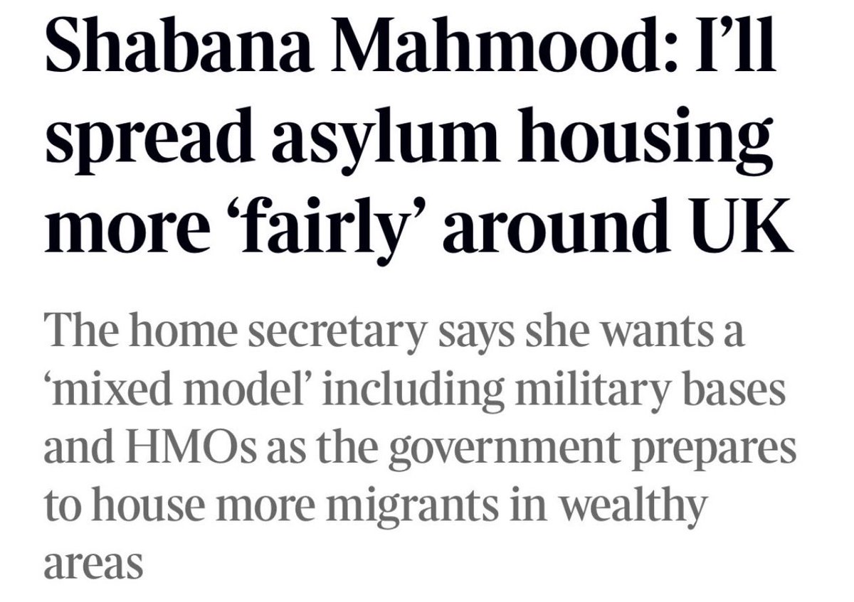 ZiaYusufUK's tweet photo. No @ShabanaMahmood 

The only “fair” place for illegal migrants to be is back in their home countries.

That’s what Reform will deliver. https://t.co/XCB3FCQdCQ