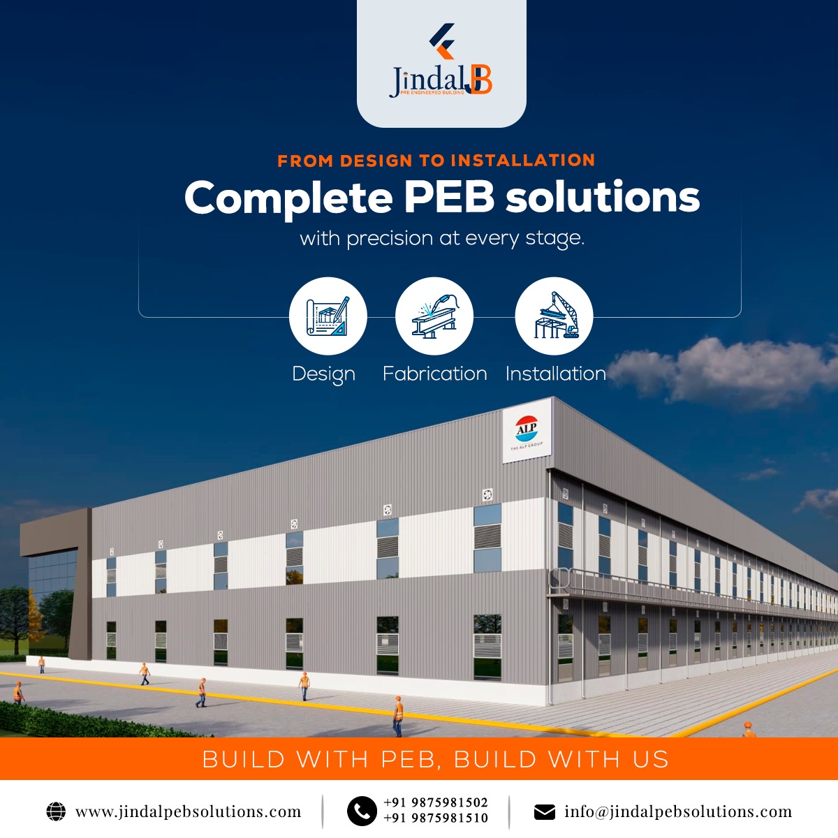 jindalpeb's tweet photo. From concept to completion, we deliver complete PEB solutions with precision at every stage.

Build with PEB. Build with Us.

📞 Call Now: +91 9875981502 | +91 9875981510

#PEB #PEBBuilding #SteelStructure #DesignToInstallation #SteelFabrication #IndustrialConstruction https://t.co/T79nwQdtwp