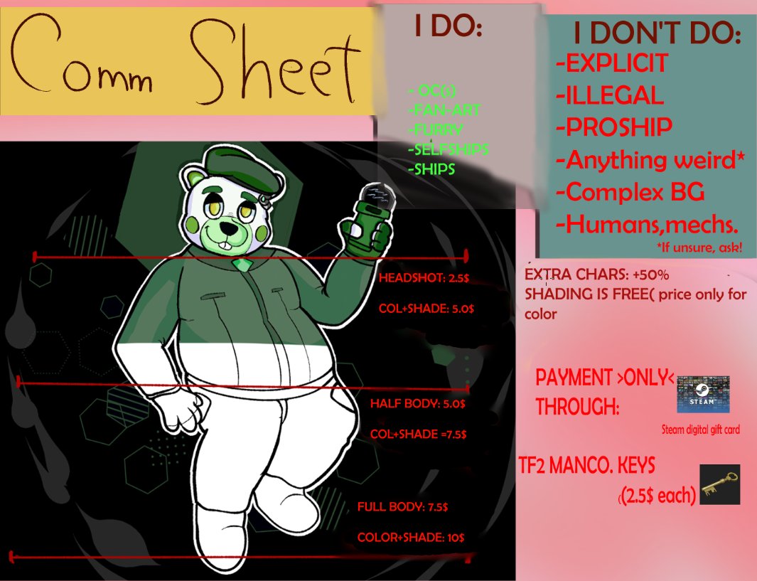 TGF201's tweet photo. IM OPENING COMMS
Due to heavy economic problems im opening these for anyone interested, no slots or time limits or anything There are two tiers, lineart and color+shading, the shading is done for free. https://t.co/c9iwj5gaYL