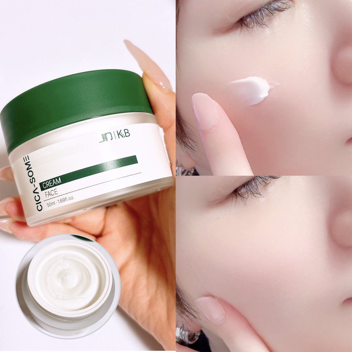 napa6177's tweet photo. 韓国のJDと日本のKIREI FOR BEAUTYがコラボした、日韓CICAエクソソームスキンケアライン「JD × KIREI FOR BEAUTY CICA-SOME SERUM+CREAM」💗一般的なCICAケアにツボクサ葉由来の小胞(エクソソームコンセプト)を加えた、続く→
#PR #JDXKIREI #CICASOME #シカサム #シカエクソソーム #日韓コラボ https://t.co/LRk9iCLnU1