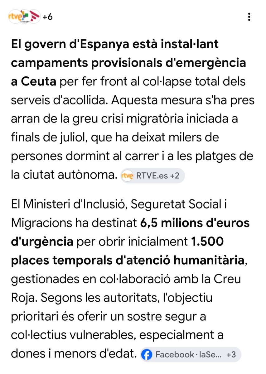 jm_clavero's tweet photo. Heu vist que ràpid han aparegut diners per a Ceuta? I camions amb material per a construir refugis. I metges i jutges. I el que calgui

En canvi per a dependents nacionals no hi ha diners ni mitjans per fer avaluacions ni res. I molts moren sense avaluar i sense ajudes https://t.co/nqwcLk1jux
