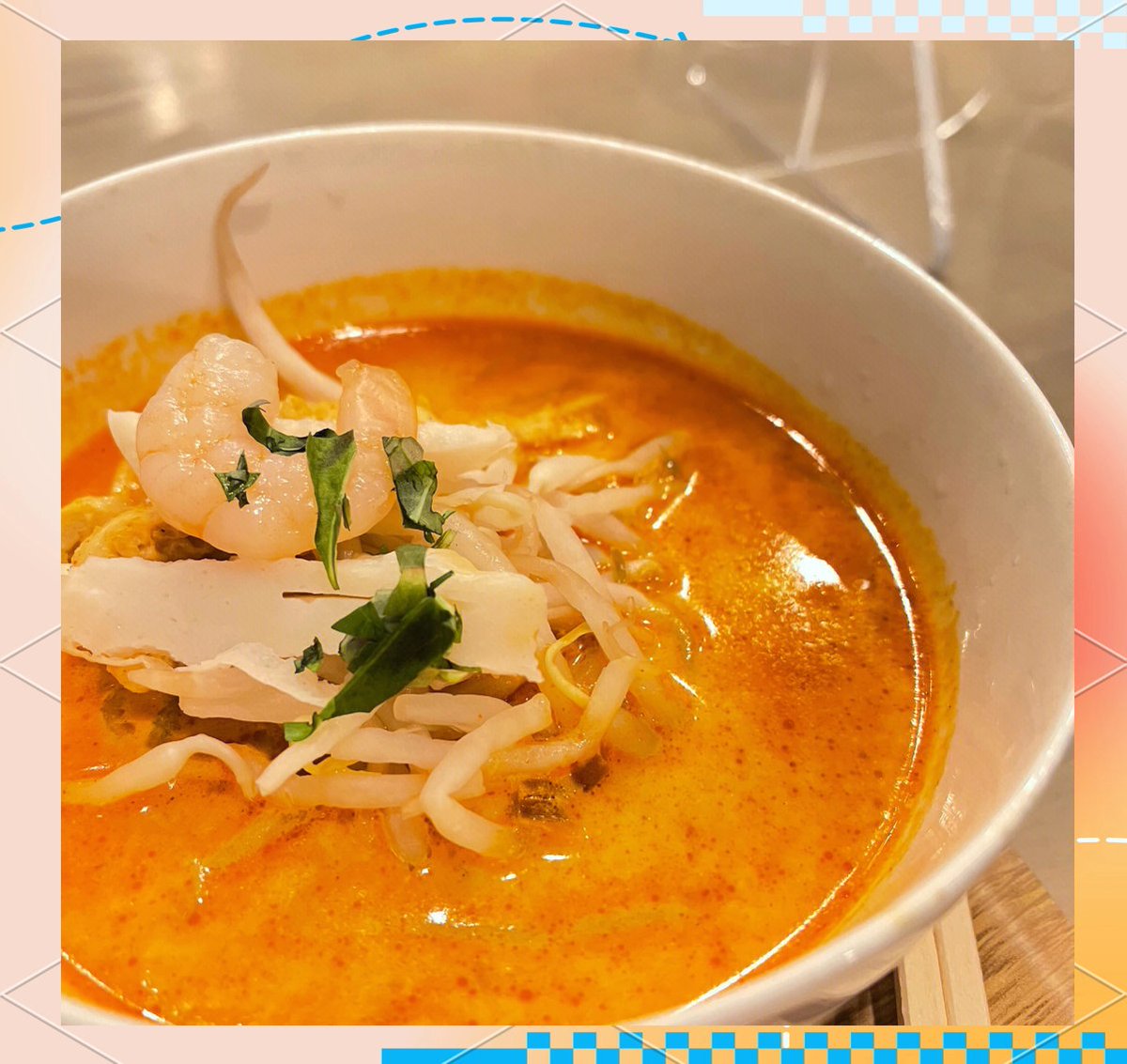 yousefg18's tweet photo. Craving bold flavors Our new Singaporean laksa—rich coconut broth, fiery chili, tender prawns u0026 rice noodles—hits different!  #ExoticEats https://t.co/VZg8G2yae4