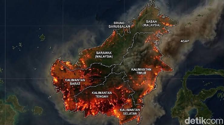 suamrembulan13's tweet photo. Kalimantan lautan api, pemerintahnya masih mabuk euphoria habis buang buang kas negara dengan embel embel kemerdekaan, ini yang merdeka siapa sih emangnya?. 
Kalian sudah merdeka kah? https://t.co/acDfr6to1s