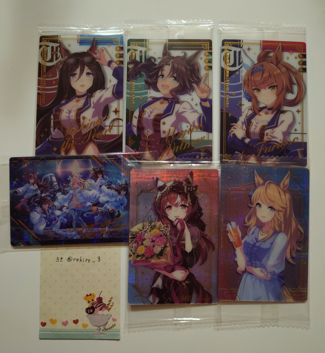 rokiro_3's tweet photo. 【交換】ウマ娘　ウエハース

譲　画像１
求　画像２　エスポワールシチー

郵送交換のみ
まとめての方、条件の良い方優先させていただきます
検索からでも気軽にお声がけください https://t.co/gNVZmw1KcX