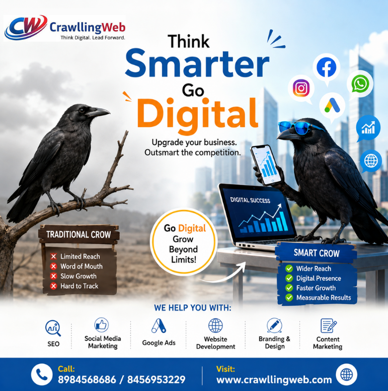 crawllingweb's tweet photo. Think Smarter - Go Digital by Crawllingweb

🌍 Visit: https://t.co/Q5DcQmATrL
💬 Call: +91-8595591820
💬 Email: info@crawllingweb.com

#DigitalMarketing #DigitalMarketingAgencyBhubaneswar #CrawllingWeb #SEOServices #SocialMediaMarketing #WebsiteDevelopment #GoogleAds #LocalSEO https://t.co/ok9YboIhul