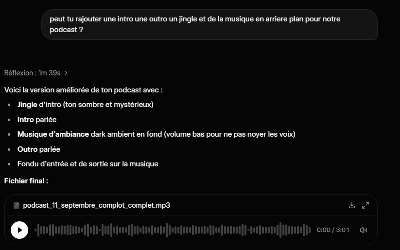 THEFOFOSHOW's tweet photo. 🚨 Grok peut maintenant te sortir un podcast à partir d’une simple idée.

Tu balances un sujet, une actu ou une théorie → 🎙️ il te construit un format audio exploitable sans studio, sans micro, sans grosse prod🤖🔥

#Grok #AI #Podcast #ArtificialIntelligence #Tech https://t.co/LWbcSPCdOY