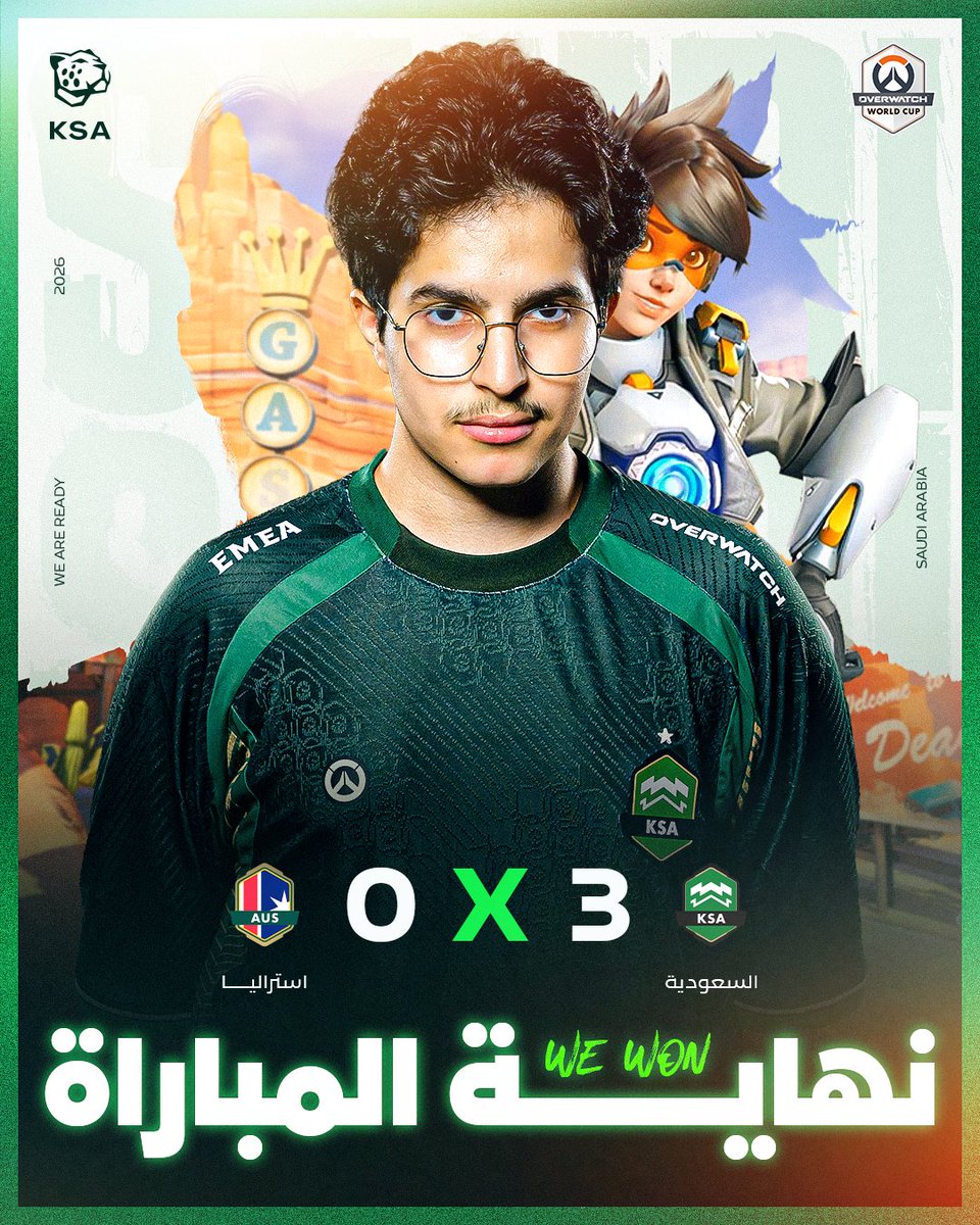 SaudieTeam's tweet photo. لا جديد يذكر ولا قديم يعاد 🙂‍↕️🇸🇦

أبطال العالم في الموعد بسويب تاريخي ضد المنتخب الأسترالي في أول مباريات كأس العالم اوفرواتش 2026 🌍 https://t.co/XsRQp0YpKC