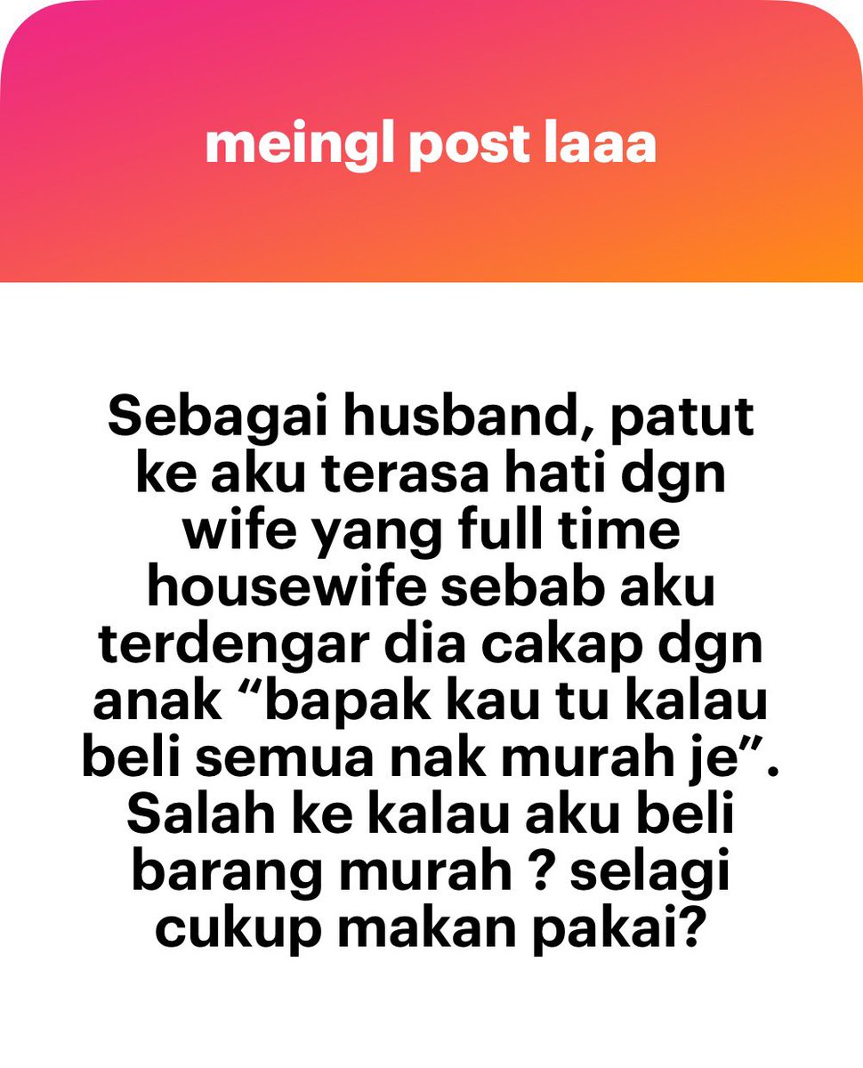 meinmokhtar's tweet photo. Perempuan kan bang. Dia ingat laki ni takda hati perasaan. https://t.co/oMKBC8hyLV