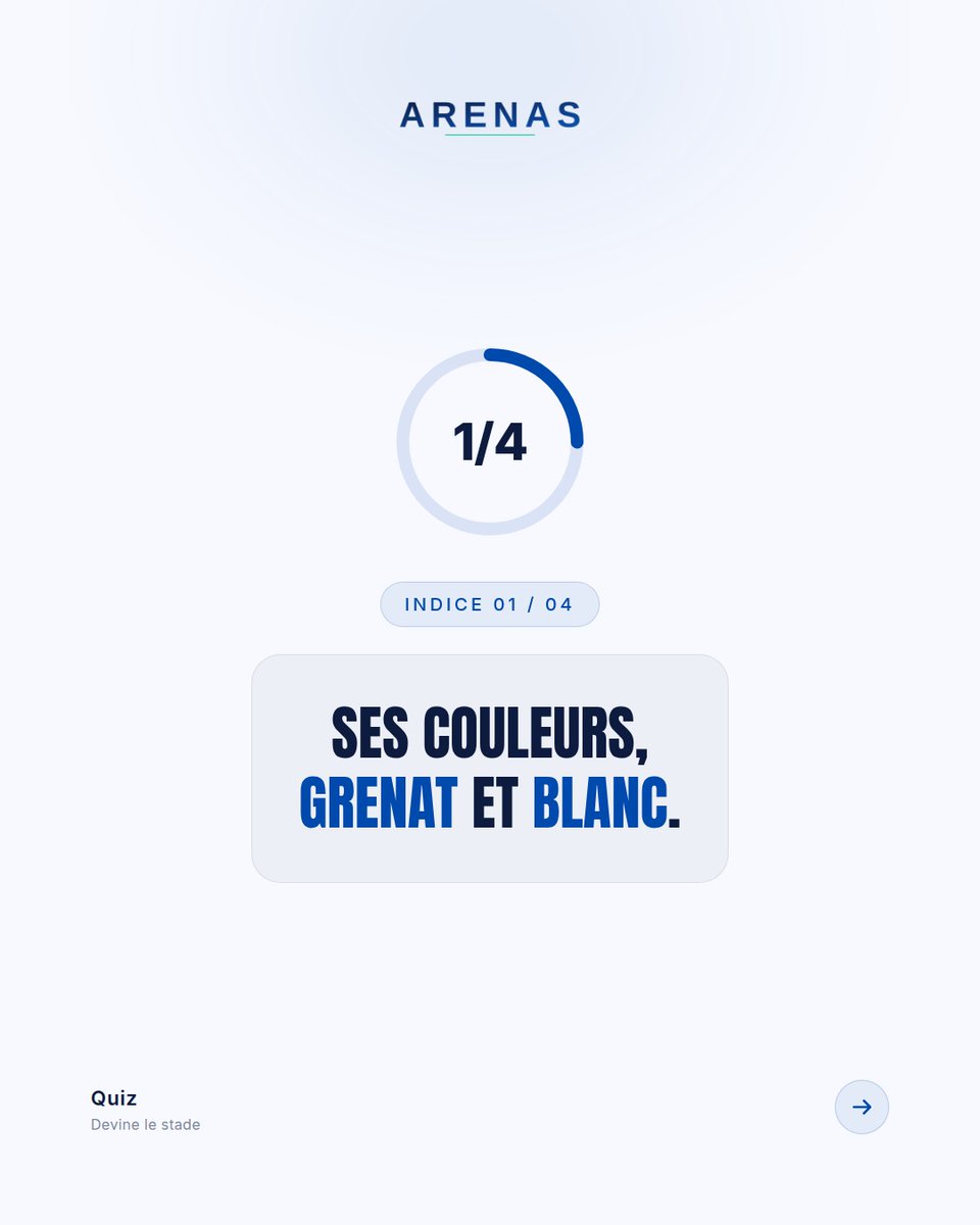 arenas_app's tweet photo. Devine ce stade lorrain en 4 indices.

Tu sais ? Commente.

#quiz #devinele https://t.co/D4FZLlNWew