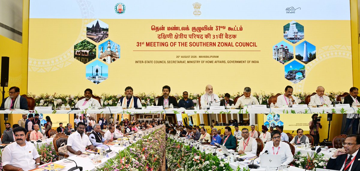 vdsatheesan's tweet photo. Addressed the Southern Zonal Council meeting in Mahabalipuram chaired by Union Home Minister Shri Amit Shah. Pressed for cooperative federalism across healthcare funding, infrastructure, environmental protection, and regional security.

Key Demands & Major State Concerns

 Mullaperiyar Dam: Expressed Keralam’s willingness to provide Tamil Nadu its full water share from a new Mullaperiyar dam with TN managing design, location, and construction while Kerala covers the total cost.

 Mission Samudra: Sought regional cooperation across southern states to transform Kerala into a premier port city and maritime economic hub centered around Vizhinjam.

 Mines and Minerals Act: Demanded the annulment of recent amendments to the Mines and Minerals (Development and Regulation) Act to protect state control over coastal sand and mineral resources.

 Women's Representation: Urged implementing a one-third reservation for women in Parliament without increasing the overall numerical strength of the house.

Additional Priorities Addressed: 

🏥 Healthcare Fiscal Equity
 
Ayushman Bharat / KASP Funding: Keralam spent ₹1,493 crore on the scheme last year but received only ₹151 crore from the National Health Authority, forcing the state to bear nearly 90% of the financial burden.  
 
Proposed Reforms: Requested fixing State-specific premiums rather than a uniform national rate, aligning eligibility with the NFSA database, and revising Central assistance based on actual expenditure.  
 
Vay Vandana Scheme: Stressed that extending benefits to senior citizens widens the financial gap for states without adequate Central funding support.  

🛣️ Transport & Infrastructure
 
KSRTC Toll Relief: Urged a complete exemption or concessional toll tariff for State Road Transport Undertakings to ease the severe financial burden on essential public transport.  
 
Railway Projects: Called for cooperation from the Karnataka Government and the Railway Ministry to finalize the alignment and Detailed Project Reports (DPRs) for the Thalassery-Mysore and Nilambur-Nanjangud rail lines.  
 
Night Traffic Restrictions: Proposed scientifically determined time windows and regulated convoy movements through forest borders instead of blanket night traffic bans that disrupt trade and travel.  

🌊 Coastal Protection & Environment

 Disaster Mitigation: Requested Central approval to fund coastal erosion protection and resettlement under the NDRF/SDRF, noting that 63% of Keralam's 586 km coastline is actively eroding.  

 Offshore Mining Concerns: Urged the Centre to halt the auction of offshore sand blocks off the Keralam coast pending a rigorous scientific assessment of the environmental impact.  

🛡️ Safety, Social Welfare & Security

 Fast Track Courts: Highlighted the successful operation of 54 Fast Track Special Courts (including 14 e-POCSO courts), achieving an impressive 78%+ compliance rate in investigation timelines. Urged the Centre to extend the scheme's funding.  
 
Inter-State Security: Proposed appointing Inter-State Police Nodal Officers at the HQ level, institutionalizing real-time intelligence sharing, and launching joint border operations to tackle narcotics trafficking, cyber threats, and cross-border crime.

#SouthernZonalCouncil 
#Mahabalipuram
#Keralam