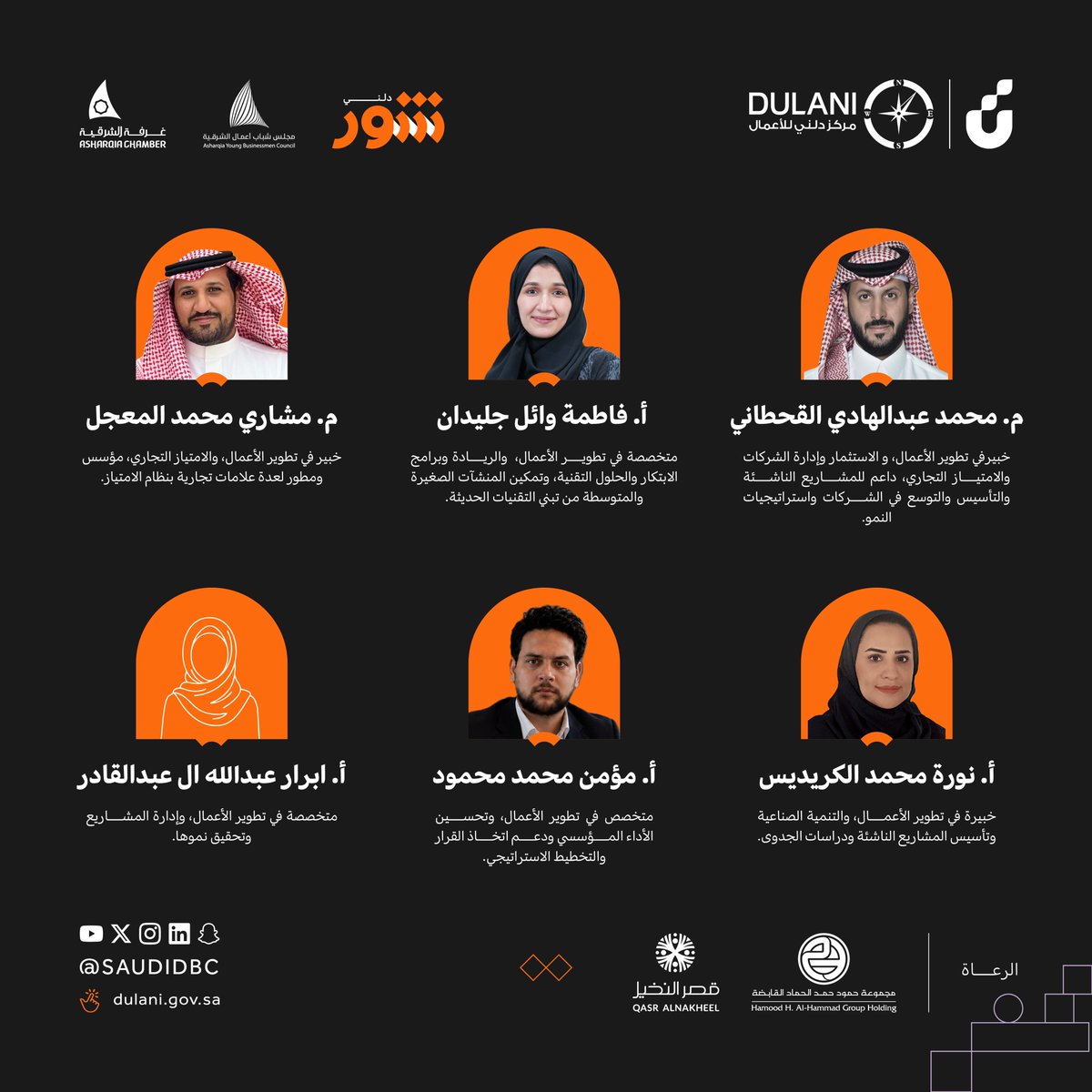 SaudiDBC's tweet photo. مشروعك يمر بمرحلة جديدة؟
احجز استشارتك مع مستشاري تطوير الأعمال،
واستعد للمرحلة القادمة من مشروعك📈

قبل لا تقرر.. خذ الشور
https://t.co/XiKelzURpe
#شور_دلني https://t.co/RhTjiQp81L