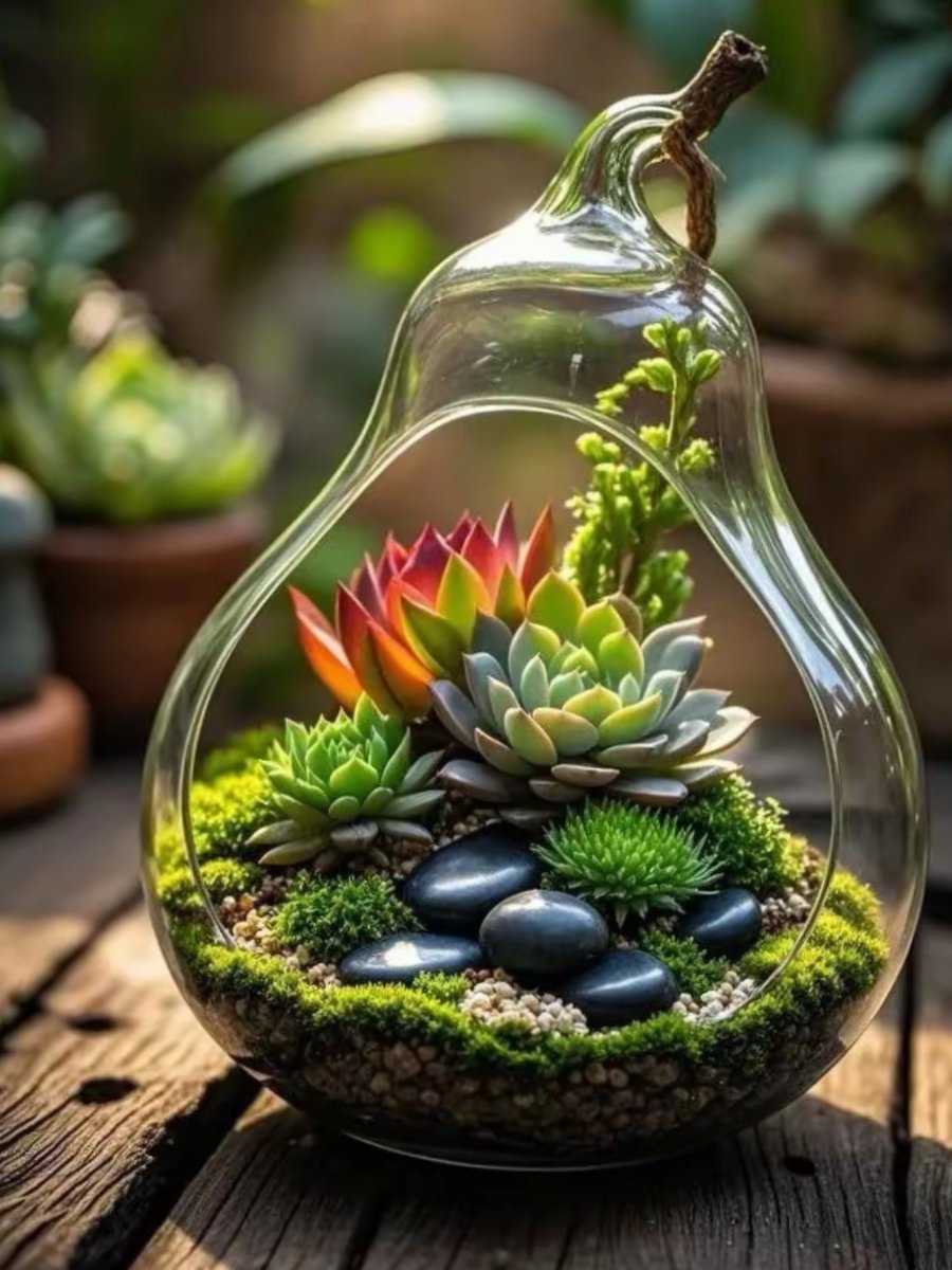 flower30299692's tweet photo. Just turned an old glass jar into a cute succulent planter with painted patterns and gravel! Super easy DIY to spruce up my desk ， https://t.co/VoqF3b0gpf