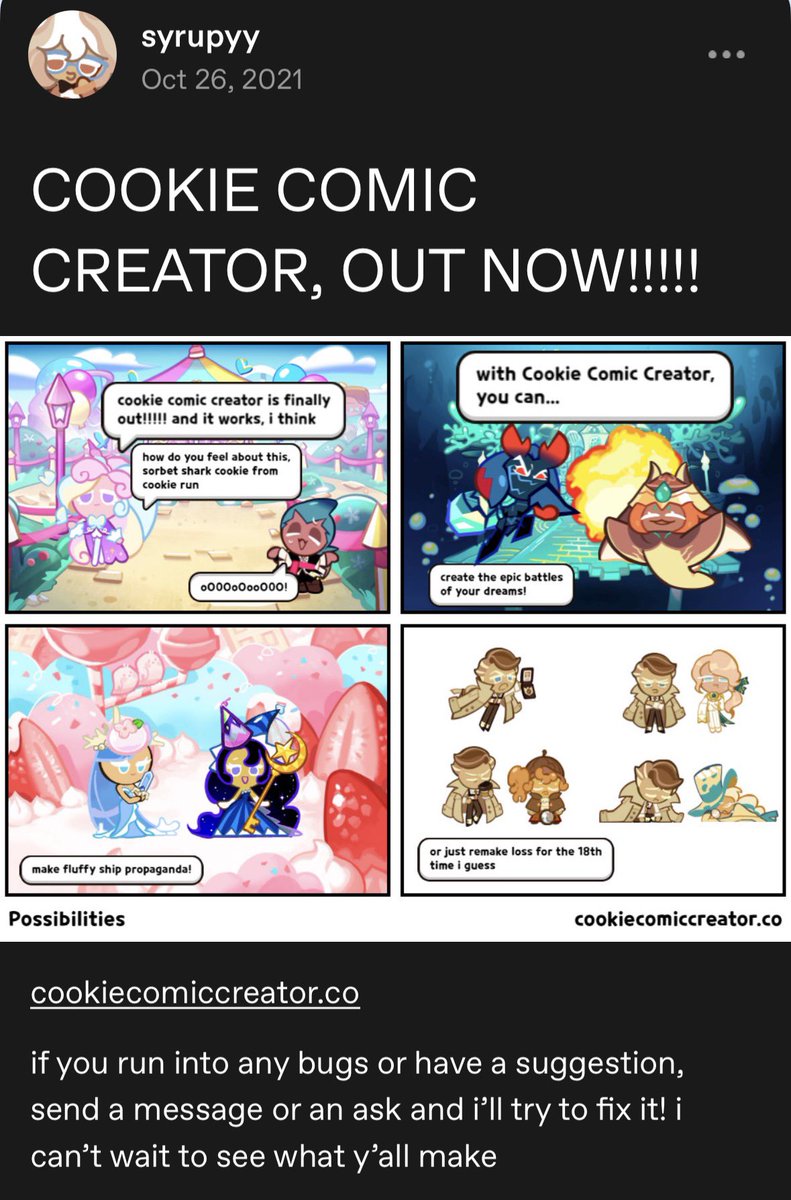 syrupyypluto's tweet photo. oh god... the 10th anniversary of crob is also the 5th anniversary of cookie comic creator https://t.co/LZZEaY2BjZ
