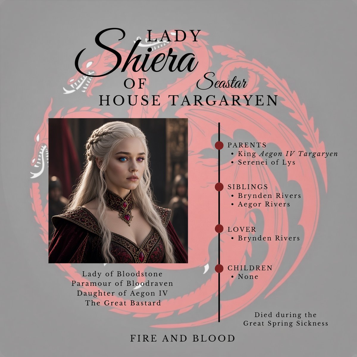 OfSilvrForests's tweet photo. The Star Of The Sea

*ੈ independent au divergent portrayal 
*ੈ multiship with heavy chemistry
*ੈ daughter of King Aegon IV and Serenei
*ੈ sister to many
*ੈ bonded to Stormdancer
*ੈ detailed 𓇼𖦹 novella
*ੈ friendly 𓇼𖦹 veteran writer
*ੈ tune of:  #WorldbearingAeonOfDeath https://t.co/69TILxC9ry