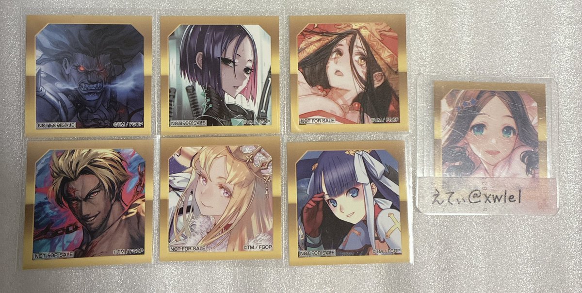xw1e1's tweet photo. │ 交換.譲渡.買取 │ FGO 最終再臨展 ステッカー

譲：画像参照

求：画像①ダ・ヴィンチ(騎/裁)or各500円＋送料

◾︎初回プロカ必読
◾︎郵送のみ
◾︎画像②は1点につき数字分を画像④よりお迎えください(騎との交換の場合は抱き合わせ－1します) https://t.co/RKksFYqmRU