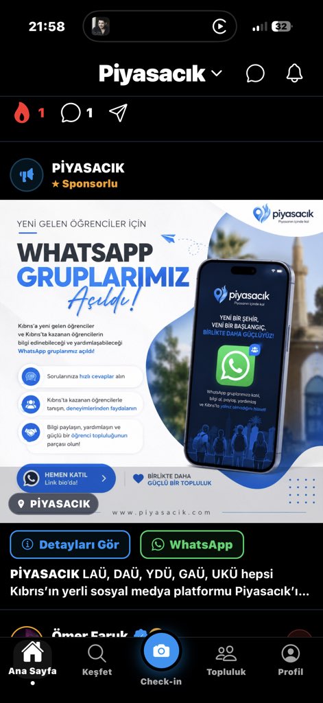 botanozt's tweet photo. @gkusunok11 Herkes Piyasacık’ta!

LAÜ, DAÜ, YDÜ, GAÜ, UKÜ hepsi Kıbrıs’ın yerli sosyal medya platformu Piyasacık’ın WhatsApp gruplarında. 

https://t.co/7HJ5ofhHX3

Piyasacık’a katılmak için ;

https://t.co/QtfSo2HYuL https://t.co/SpKGNosJu1