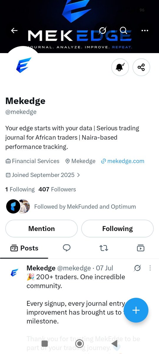 The_Unbowed's tweet photo. @mekfunded @mekedge @Thisoptimum All done ✅ https://t.co/EPh2JPhRfF