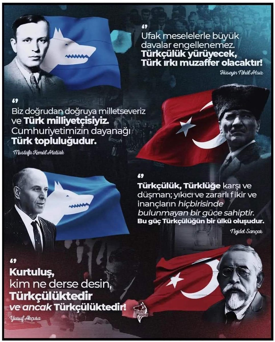 FatihOk5's tweet photo. Kurtuluş Türkçülüktedir...
#TürkIrkıSağolsun
#TürkIrkıVarolsun
#NeMutluTürkümDiyene https://t.co/vSiC0MAenA