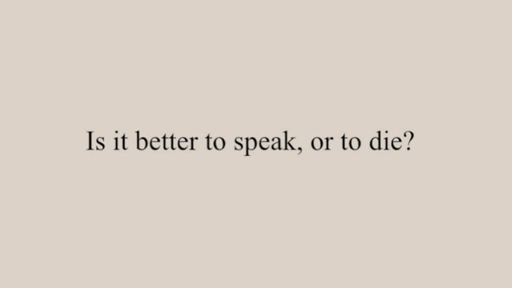 Elewfky's tweet photo. To speak or to die? https://t.co/Z0GDq8c5TG