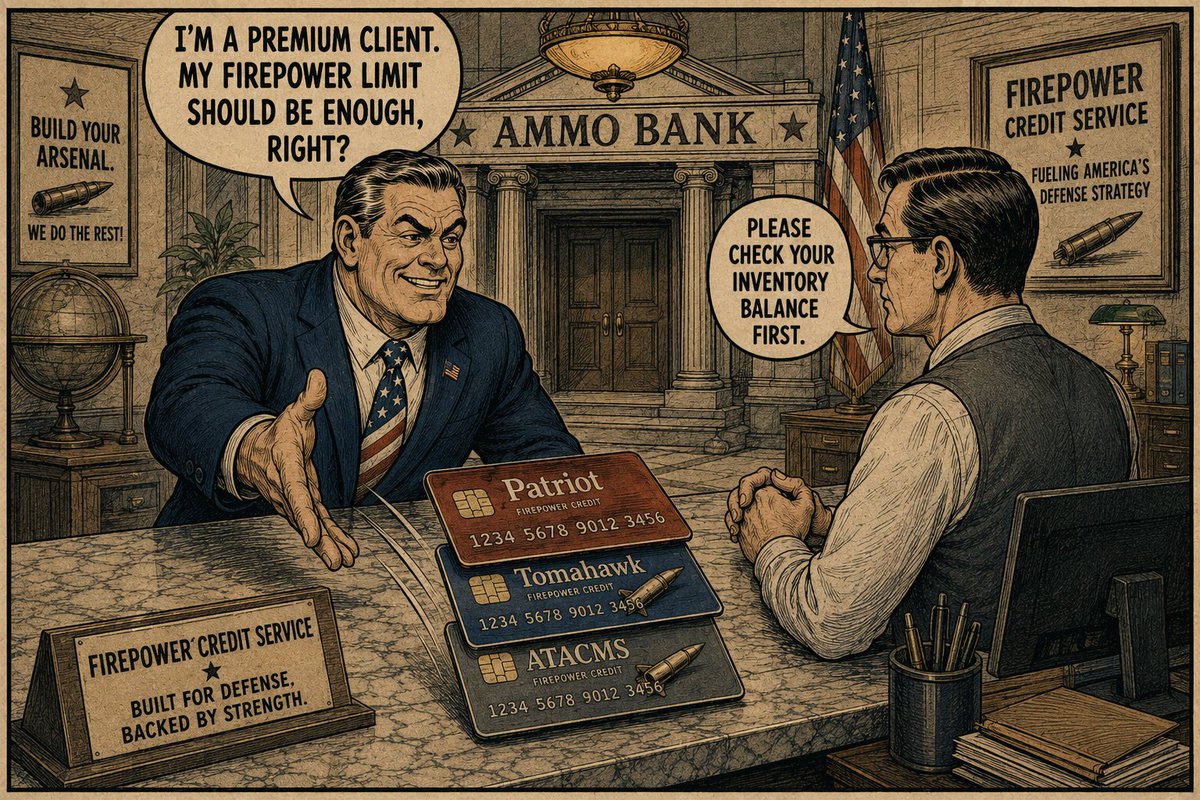 FunChatAnime's tweet photo. Comic series of "The 'Ammo Bank' Declined"-1 
Overseas military intervention is not just another swipe; it’s a high-risk overdraft. #ammunition #military #us https://t.co/VFqBUhycyQ