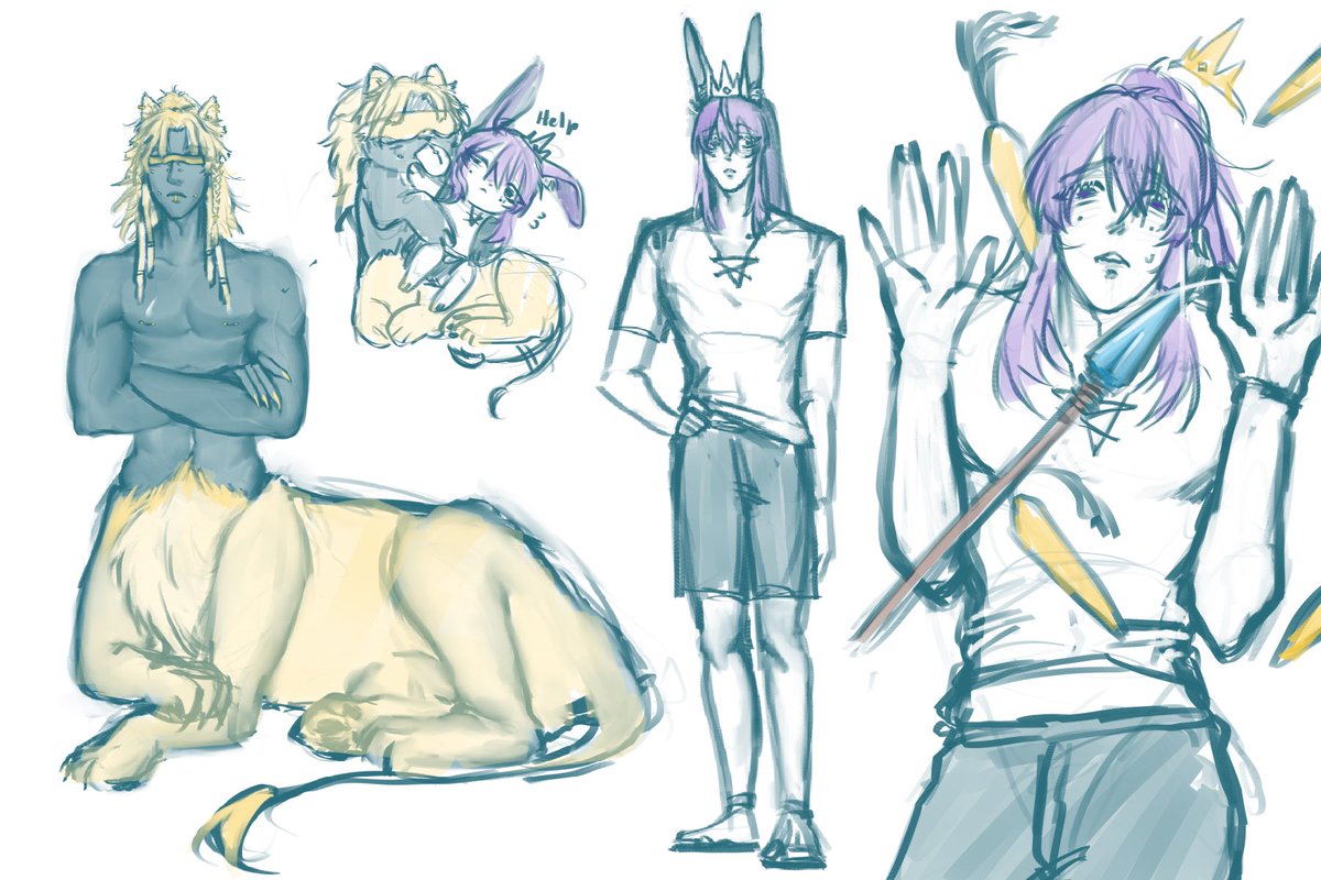 Hmmm_okay1's tweet photo. I saw ivy share smt about this my mind go throw all ao3 and I think about that one manebu so I add some detail if mane have lion anatomy first but he can change form so yeah..
 Damn I just see that I draw mane a lot 
#manebu #wemmbottom  #bbtwt https://t.co/bw0sDF8oXw