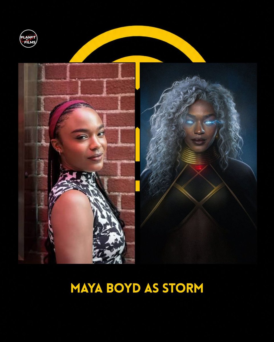planetoffilms's tweet photo. Maya Boyd as Storm 
Maya Boyd joins the X-Men as Storm, one of Marvel’s most powerful mutants with the ability to control the weather.

[Maya Boyd, Storm, Ororo Munroe, X-Men, Marvel Studios]

#MayaBoyd #Storm #XMen #Marvel #MarvelStudios https://t.co/nudvGZFrLu