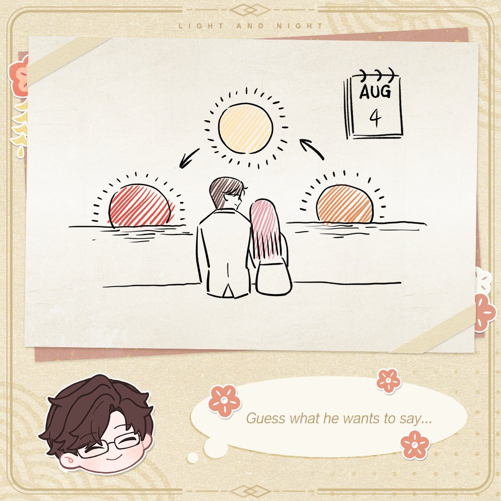 lightnnightsea's tweet photo. Sentiments in Sketches | His Sketch, My Guess  - Double Seventh Festival Special 

A few simple lines sketched from the heart. When two minds are in tune, even the subtle clues speak volumes.

The traditional festival for lovers to exchange their deepest feelings has arrived once more. This time, Blue Star has invited your special someone to express his heart through a quick sketch just for you in a limited time. With your quick wit, can you decipher the message hidden within his sketch?

✨ A Little Tip from Blue Star: The real charm of "His Sketch, My Guess" lies in testing how in sync the two of you truly are! The key to every sketch lies hidden in those special words he once said to you. Take a moment to reminisce and see what you remember!

✦ Official Light and Night SEA Webshop: https://t.co/RMYQ86nqPD
✦ Join our Discord: https://t.co/Y1ilSKomzw
✦ Join our Facebook Community:  https://t.co/6ETQxSDCca

 #LightandNight