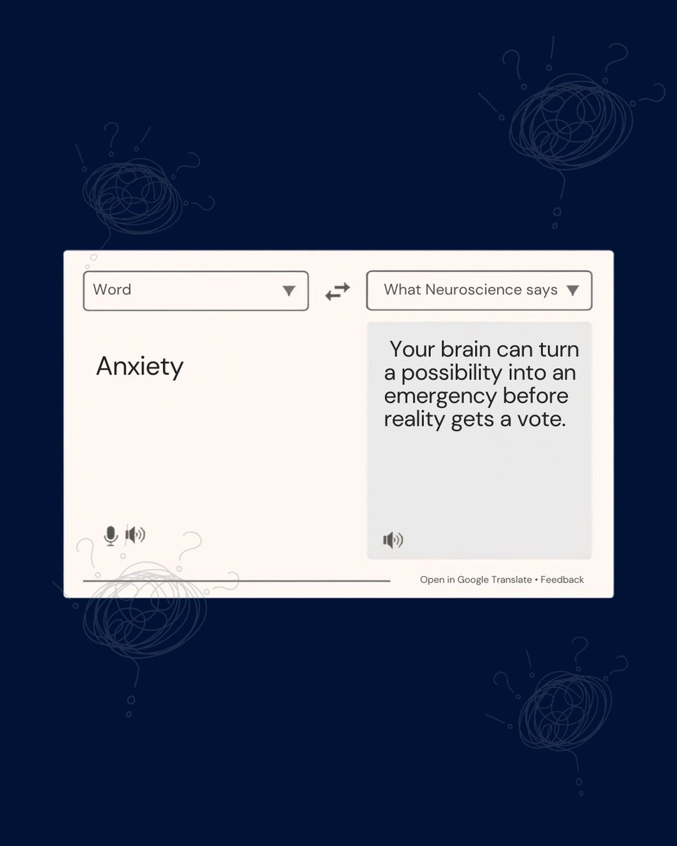 NeuroLeap's tweet photo. Sometimes anxiety looks like overthinking, constant “what if” thoughts, restlessness, or feeling mentally exhausted when everything seems fine.

Recognizing these patterns is the first step toward better brain health and mental wellness.

#AnxietyAwareness #BrainHealth https://t.co/rTby8joAyn