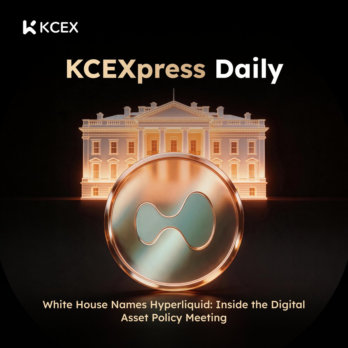 KCEX_Official's tweet photo. #KCEXpressDaily 🏛️

Trump hosted a White House meeting on digital asset policy. Key signals:

🔵 Pushed Congress to advance the CLARITY Act — the bill defining SEC/CFTC jurisdiction over digital assets
🔵 Named Hyperliquid directly, saying CFTC Chair Michael Selig is working to bring it into the US "fully compliant, legally." No approval announced, no timeline given.
🔵 CFTC: ready to implement CLARITY if passed, using existing authority in the meantime
🔵 SEC: introduced "Regulation Crypto Assets" draft (Aug 18) — a dedicated fundraising path with two registration exemptions for crypto-related investment contracts

The message isn't "Hyperliquid is approved." It's "the door is being built." Two different things. 👀

#CLARITY #Hyperliquid #Regulation