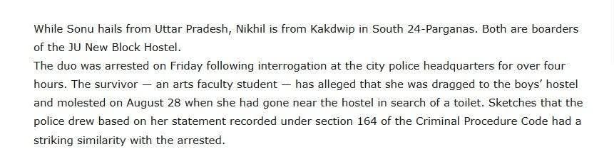 KanjilalSupti10's tweet photo. It appears the BJP MLA, Sharbari Mukherjee, is unaware that despite its name, Jadavpur University actually  within the geographical jurisdiction of the Kasba Assembly Constituency, rather than Jadavpur itself. More concerning, however, is the individual seen accompanying her—Nikhil Das. In 2014, he was arrested and jailed over allegations of sexually harassing a female student in the Arts department at Jadavpur University.