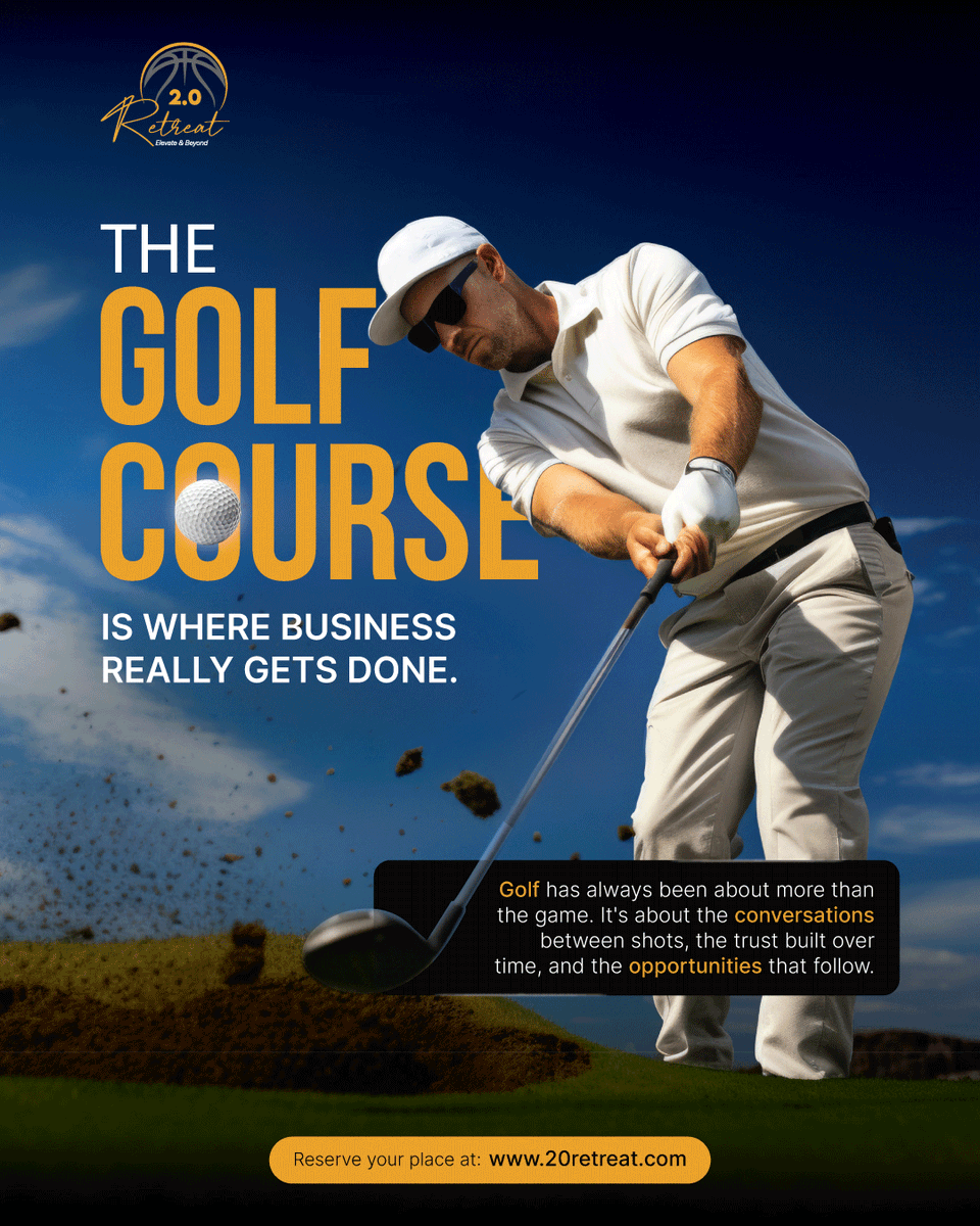 2_Retreat's tweet photo. A tee time in Vegas sounds like a pretty good reason to clear the calendar. Consider this your sign to pack the clubs! Come play, compete, connect, and enjoy three unforgettable days at the 2.0 Retreat. 
#20Retreat #Bellagio #GolfNetworking #LasVegas #ExclusiveRetreat https://t.co/RtR2cBUjsU