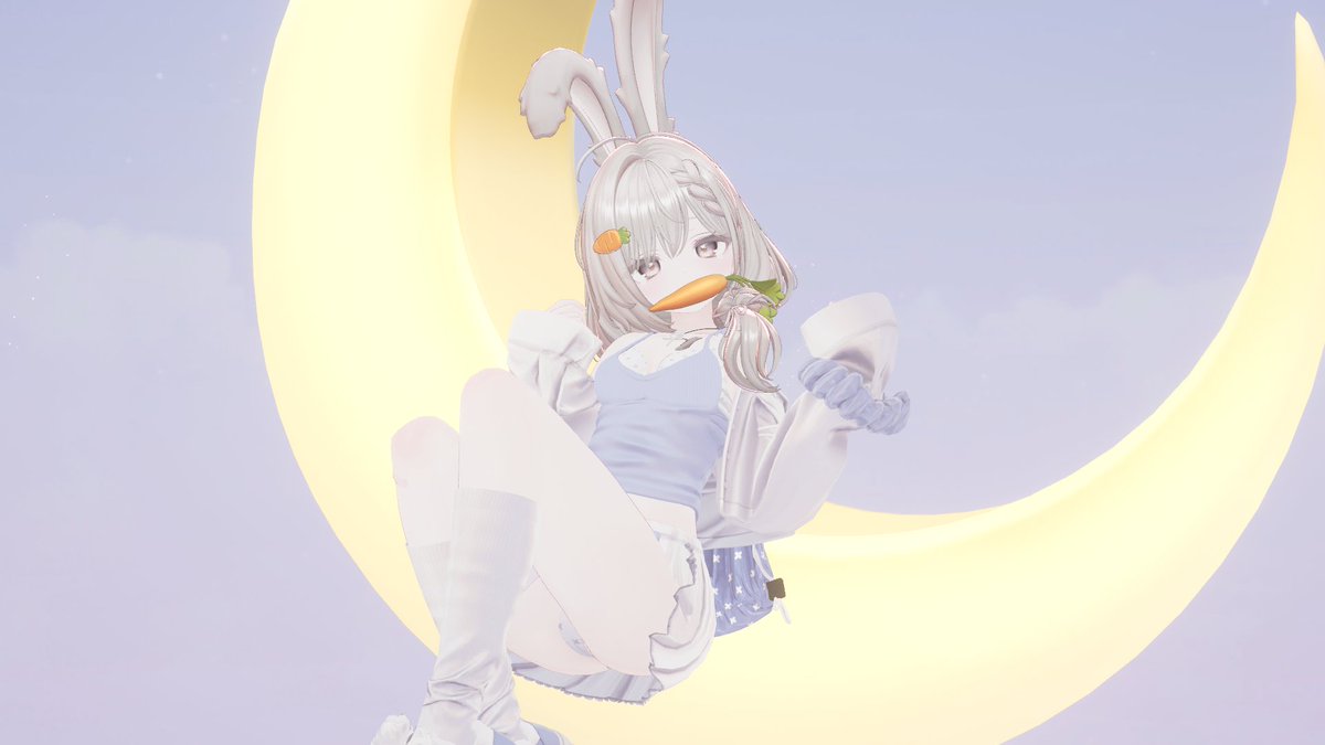 25ma___'s tweet photo. おはよ！
当選した髪型で早速改変した～🐰🥕
かわいくできて満足🫶
#バニーの日
#Milfy3D
#WishList_VRC https://t.co/3ISs3yoEak