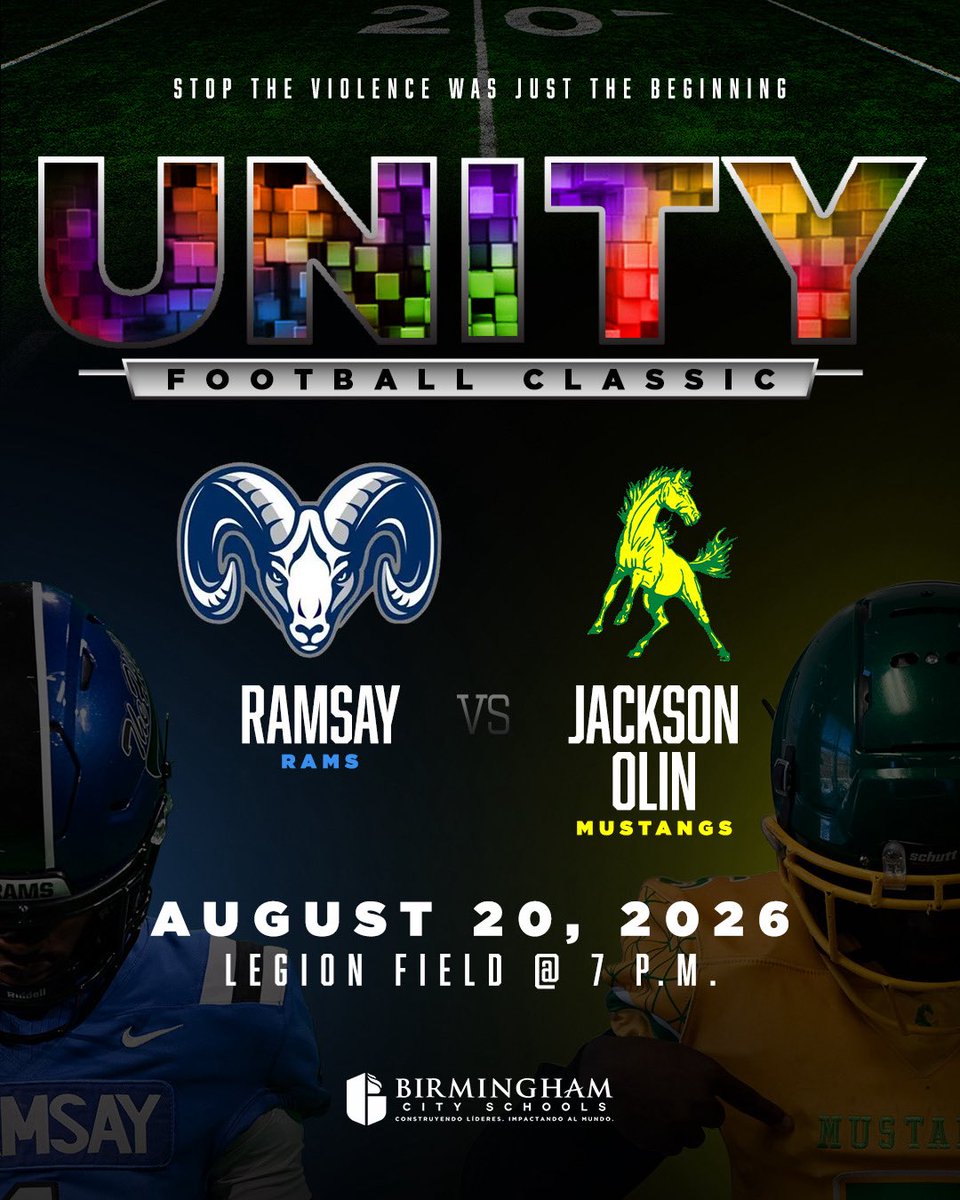 JOmustangs1's tweet photo. GET UP YALL!! ITS GAMEDAY!! 🟢🟡🐎🐎

LET EM KNOW TODAY, LEGION FIELD @7p IS THE PLACE TO BE!!

🗓️: 8/20
📍: Legion Field
⏰Game Time: @ 7PM!

COME OUT SUPPORT YOUR 26-27 🏈MUSTANGS!!🐎🐎

#TheO🐎 https://t.co/saX5OdUfvk