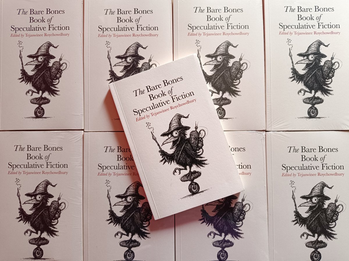 TejaswineeRC's tweet photo. Thanks, Mitra! ❤ 
We made this book with a lot of love, so it means a lot. 🥰

Those looking to get a copy, THE BARE BONES BOOK OF SPECULATIVE FICTION is 25% off till 31 August:  https://t.co/fkEagwikPn
Also available globally on Amazon as paperback and eBook.

@schahm https://t.co/T59DrBHGq9