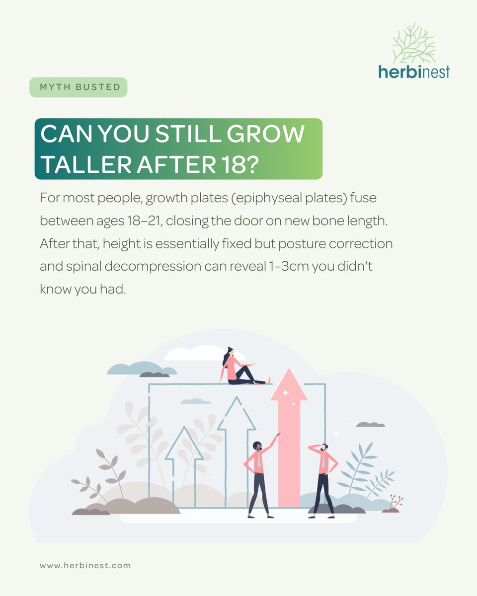 Herbinest1's tweet photo. Can you still grow taller after 18?
Follow for natural growth tips
Inbox your queries
or WhatsApp #03008453661
or visit at https://t.co/e8SezYWsHh
#AugustReset
#HealthyHabits
#HerbinestWellness
#DailyWellness https://t.co/v80tvPAvEP