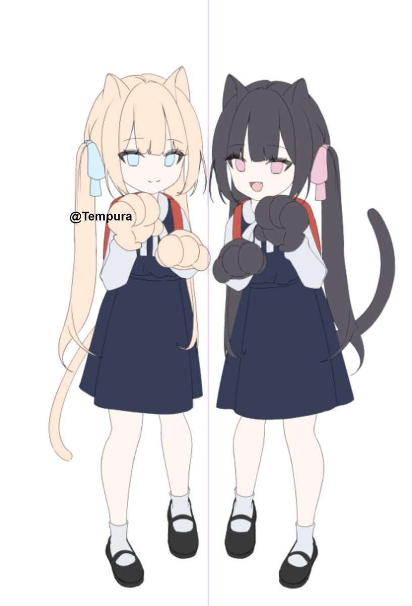 TempuraCMS's tweet photo. Sketch Base Finished 🐱☁️ #DigitalArt  #Illustration #catart https://t.co/dN9uZ5fCcd