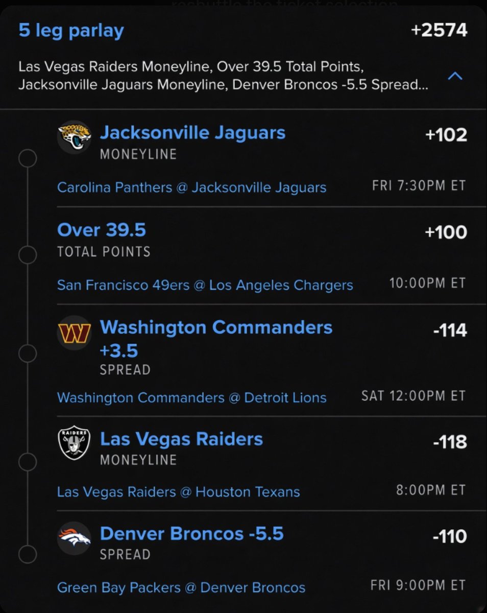 NeoBallers5vme's tweet photo. 5-leg parlay locked and loaded 🔥

+2574 🤑 Let’s eat.
#fypシ゚viral https://t.co/P4fRIWryke